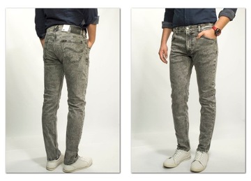 Lee Rider Grey Storm męskie spodnie jeansy Slim W40 L32