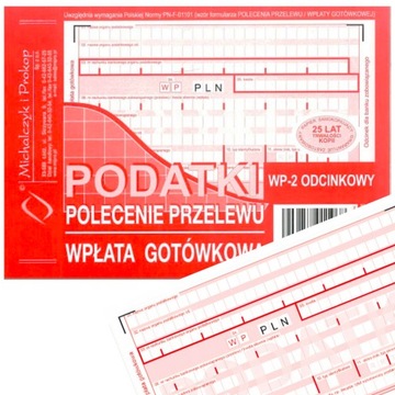 Polecenie przelewu Podatki 2-odcinkowe Mipro A6 47