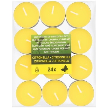 Citronella Podgrzewacze świece zapachowe przeciw owadom komarom 24szt