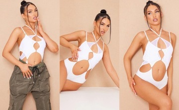 3E1A27 A02 PRETTYLITTLETHING BODY Z WYCIĘCIAMI M