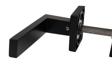 дверная ручка Мадрид черный черный черный розетки под ключ