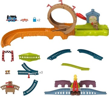 Набор «Строительная площадка Томас и его друзья» с рельсовой петлей + поезд на батарейках