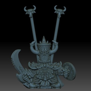Herzuull with shield - Druk 3D - Minifaktura