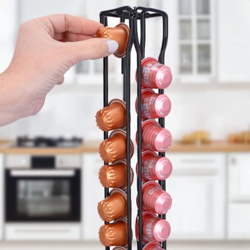Cheffinger stojak na kapsułki nespresso do kawy obrotowy Nowy!