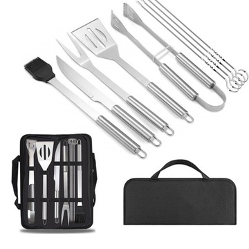 ZESTAW DO GRILLOWANIA PRZYBORY GRILL AKCESORIA 10