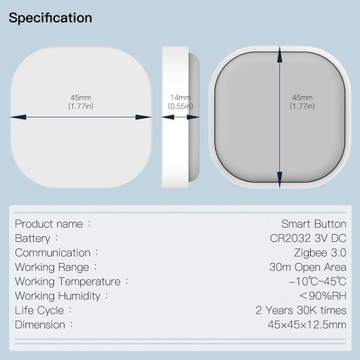 Смарт-переключатель с ключом Tuya ZigBee