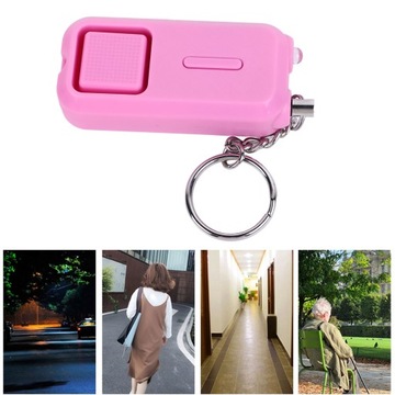 Alarm bezpieczeństwa osobistego Przenośny brelok do samoobrony LED z lampką