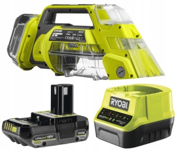 RYOBI RDC18-0 ПЫЛЕСОС ДЛЯ МОЙКИ НА АККУМУЛЯТОРЕ +2Ач 18В 480 л/мин