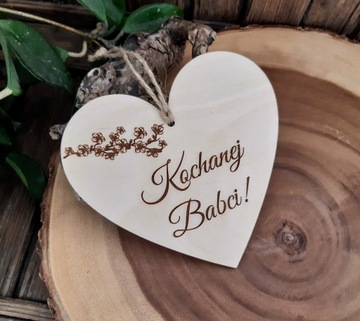 PREZENT DZIEŃ BABCI ZAWIESZKA SERCE