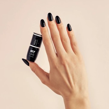 MYLAQ Czarny Lakier Hybrydowy MY BLACK INK 5 ml
