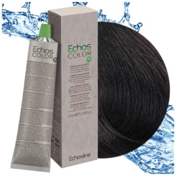 ECHOSLINE Farba do Włosów ECHOS COLOR 1.0 100% Pokrycia bez PPD 100ML