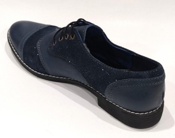 K-2727 СТИЛЬНЫЕ УДОБНЫЕ ПОЛУБОТИНКИ ИЗ НАТУРАЛЬНОЙ КОЖИ 36