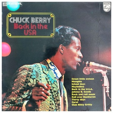 CHUCK BERRY Back In The USA LP winyl AUTOGRAF