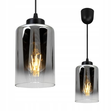 Lampa Wisząca Nowoczesna Szklany Klosz Elegancka