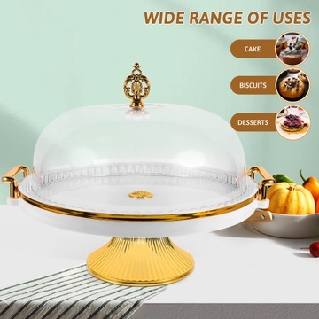 PRZEZROCZYSTY STOJAK NA CIASTO STOJAK DO PRZECHOWYWANIA PRZEKĄSEK