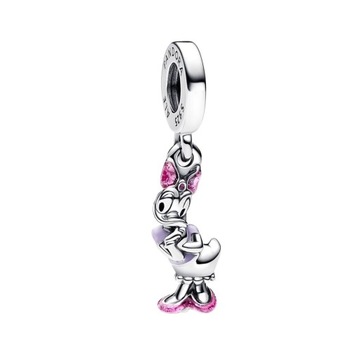 S925 Srebrna Charms-zawieszka Kaczka Daisy Disney