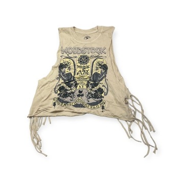 Koszulka na ramiączkach damska okrągły dekolt WOODSTOCK XS