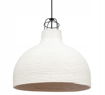 Lampa wisząca pleciona Loft biała