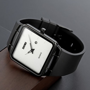 SKMEI унисекс повседневные квадратные кварцевые часы ультратонкие модные