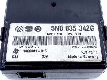 5N0035342G JINÉ MODUL 1.6 TDI 66 2014 SKODA RAPID (NH3)