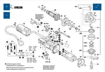 Bosch wirnik do GWS 9-125 3601C96004 oryginał