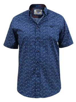 DUKE D555 DUŻE ROZMIARY KOSZULA CASUAL BAWEŁNA 4XL 156cm