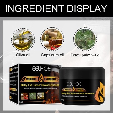 EELHOE-крем для живота, Сильный сжигатель, Усилитель пота, Жжение,
