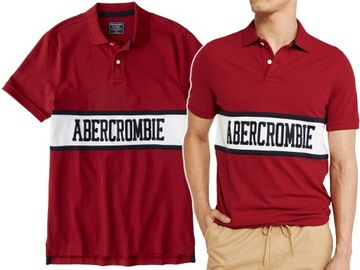 ABERCROMBIE Hollister Koszulka Polo Duże Logo XXL