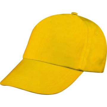 Czapka z daszkiem 5 paneli żółty MC5246608