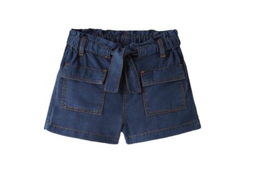 ZARA zwiewne spodenki z lyocellu z wiązaniem 80