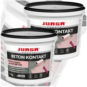 Grunt Szczepny z Piaskiem Kwarcowym BETON KONTAKT 4 kg JURGA Zestaw 2szt