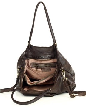 Duża torebka damska SHOPPER skórzana Marco Mazzini