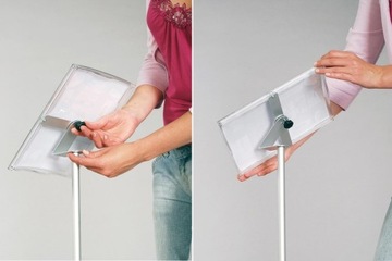 Stojak informacyjny reklamowy z tabliczką Swift A4 Reklama Biuro EVENT