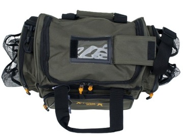 СУМКА JAXON ДЛЯ РЫБАЛКИ С КАРМАНАМИ, ЖЕСТКИМ ДНОМ