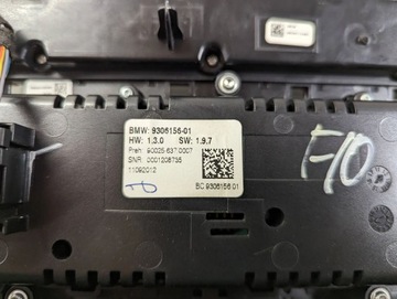 BMW 5 F10 F11 2011 ŘÍZENÍ I SOUČÁSTKY ELEKTRICKÉ