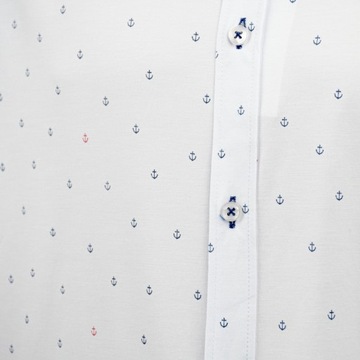Koszula męska slim fit biała Viadi Polo r.2XL