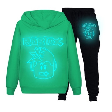 DRES BLUZA SPODNIE ROBLOX ŚWIECĄCY W CIEMNOŚCI