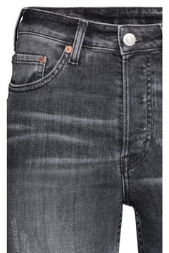 H&M HM Skinny High Ankle Jeans Spodnie dżinsowe z przetarciami damskie 28