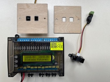 Sterownik schodowy LED 10-19k LCD FZ FOTO + czujki Sharp + maskownice