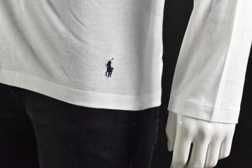 RALPH LAUREN KOSZULKA POLO LONG WHITE roz. M