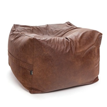 Pufa Cubo Premium Skóra naturalna Licowa brązowa