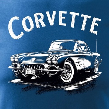 Koszulka z Chevrolet Corvette dla pasjonatów amerykańskiej motoryzacji