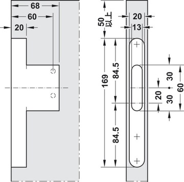 CAMAR - 821 - Подвеска для настенных полок 821