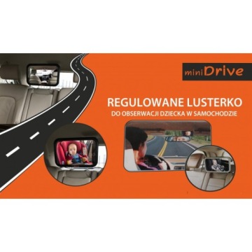 miniDrive Дзеркальце регульовані автомобільні для спостереження за дитиною