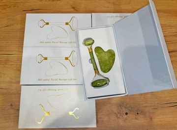 Нефритовый массажер для лица, пластина Гуа Ша, подарок