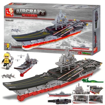 Klocki Statek USS Enterprise (CVN-65) Statek MEGA DUŻY 1058el