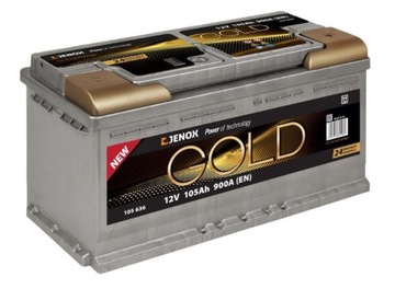Akumulator JENOX GOLD 12V 105AH 900A P+ L5