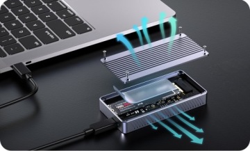 Корпус для накопителя M.2 NVMe SSD 40 Гбит/с USB-C Thunderbolt 3/4 USB4 2280 2242 2230