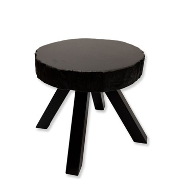 DĘBOWY STOLIK KAWOWY PLASTER DREWNA DĄB 50 CM