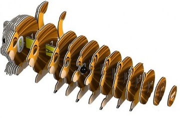 Лев Eugy Eco 3D игрушка-пазл Senso 6+